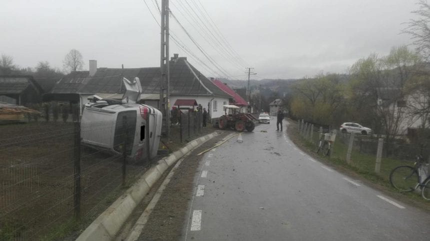 harta lunca ilvei FOTO   Lunca Ilvei: S au răsturnat, după ce un tractor le a ieșit 