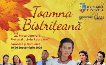 Toamna Bistrițeană, weekend-ul viitor, pe Pietonalul Liviu Rebreanu! Delicii și bunătăți de sezon, dar și spectacole folclorice